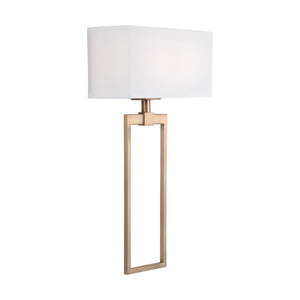 Capital Lighting 633321AD Lynden 2 Light Sconce Aged Brass