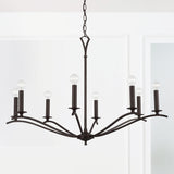 Capital Lighting 442881OB Jaymes 8 Light Chandelier Old Bronze