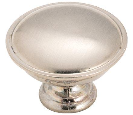 Amerock Cabinet Knob Brushed Chrome 1-5/16 inch (33 mm) Diameter Everyday Heritage 1 Pack Drawer Knob Cabinet Hardware