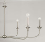 Capital Lighting 448961BN Presley 6 Light Chandelier Brushed Nickel