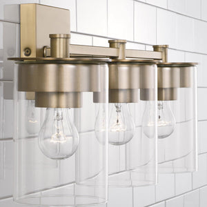Capital Lighting 146831AD-532 Mason 3 Light Vanity Aged Brass