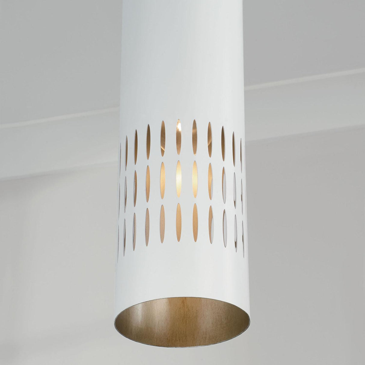 Capital Lighting 350211AW Dash 1 Light Pendant Aged Brass and White