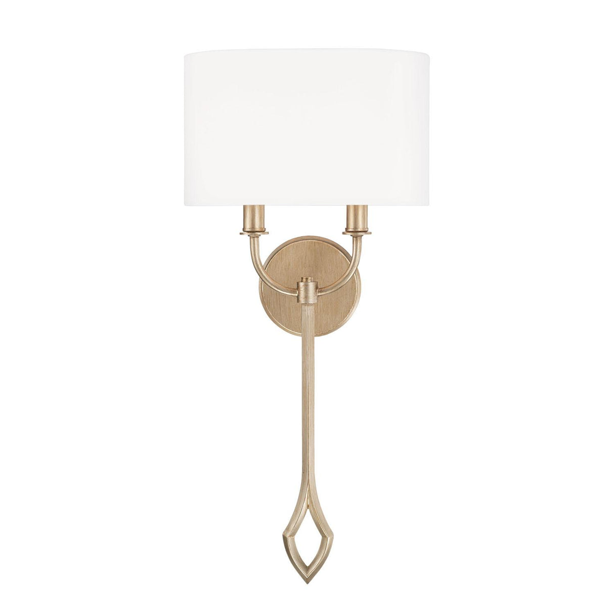 Capital Lighting 650021BS Claire 2 Light Sconce Brushed Champagne