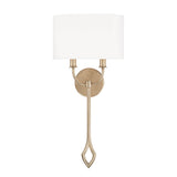 Capital Lighting 650021BS Claire 2 Light Sconce Brushed Champagne