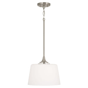 Capital Lighting 248911BN Presley 1 Light Dual Mount Semi-Flush/Pendant Brushed Nickel