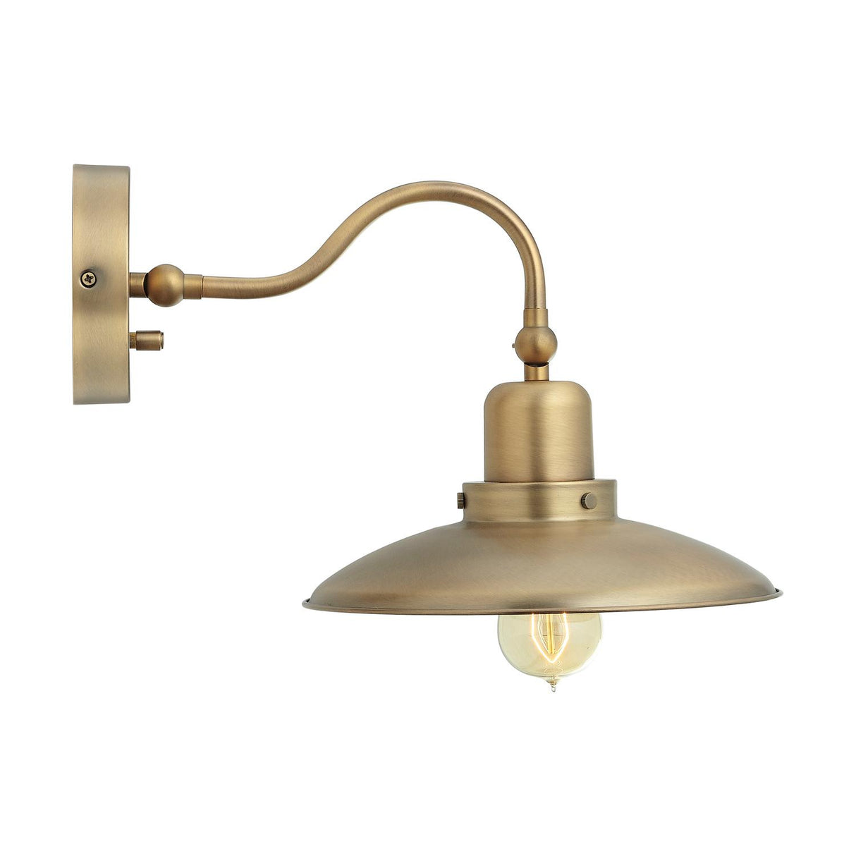 Capital Lighting 634811AD Dewitt 1 Light Sconce Aged Brass