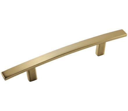 Amerock Cabinet Pull Golden Champagne 3-3/4 inch (96 mm) Center to Center Cyprus 1 Pack Drawer Pull Drawer Handle Cabinet Hardware
