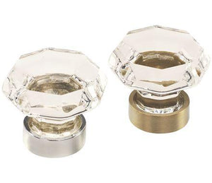 Amerock Cabinet Knob Clear/Oil-Rubbed Bronze 1-5/16 inch (33 mm) Diameter Traditional Classics 1 Pack Drawer Knob Cabinet Hardware