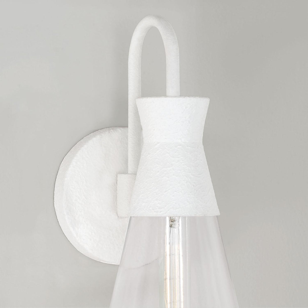 Capital Lighting 650311XW Paloma 1 Light Sconce Textured White