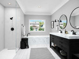 McAllen 2-Handle 4" Centerset Bathroom Faucet in Matte Black
