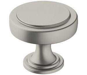 Amerock Cabinet Knob Satin Nickel 1-1/2 inch (38 mm) Diameter Exceed 1 Pack Drawer Knob Cabinet Hardware