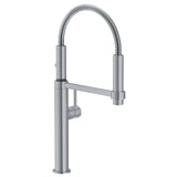 FRANKE PES-360-SNI Pescara 18-inch Single Handle Semi-Pro Kitchen Faucet in Satin Nickel In Satin Nickel