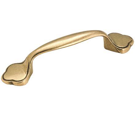 Amerock Cabinet Pull Light Antique Brass 3 inch (76 mm) Center to Center Everyday Heritage 1 Pack Drawer Pull Drawer Handle Cabinet Hardware