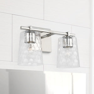 Capital Lighting 143521PN-517 Burke 2 Light Vanity Polished Nickel