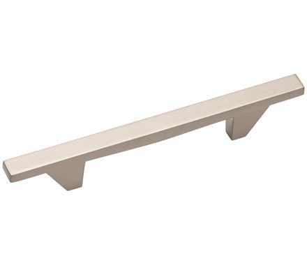 Amerock Cabinet Pull Satin Nickel 3-3/4 inch (96 mm) Center to Center Sleek 1 Pack Drawer Pull Drawer Handle Cabinet Hardware