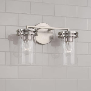 Capital Lighting 148721BN-539 Fuller 2 Light Vanity Brushed Nickel