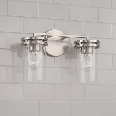 Capital Lighting 148721BN-539 Fuller 2 Light Vanity Brushed Nickel