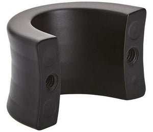 Amerock Cabinet Finger Pull Matte Black 1-1/4 inch (32 mm) Center to Center Concentric 1 Pack Drawer Pull Drawer Handle Cabinet Hardware