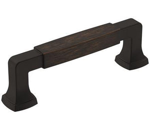 Amerock Cabinet Pull Oil Rubbed Bronze 3-3/4 inch (96 mm) Center-to-Center Stature 1 Pack Drawer Pull Cabinet Handle Cabinet Hardware