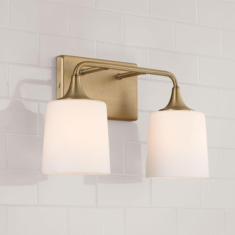 Capital Lighting 148921AD-541 Presley 2 Light Vanity Aged Brass