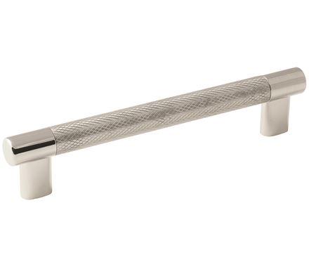 Amerock Cabinet Pull Polished Nickel/Stainless Steel 6-5/16 inch (160 mm) Center to Center Esquire 1 Pack Drawer Pull Drawer Handle Cabinet Hardware