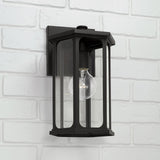 Capital Lighting 946611BK Walton 1 Light Outdoor Wall Lantern Black