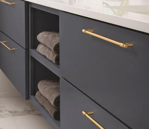 Amerock Cabinet Pull Champagne Bronze 8-13/16 inch (224 mm) Center-to-Center Destine 1 Pack Drawer Pull Cabinet Handle Cabinet Hardware