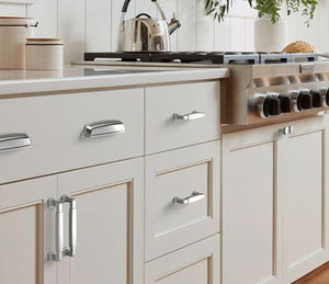 Amerock Cabinet Pull Polished Chrome 5-1/16 inch (128 mm) Center-to-Center Stature 1 Pack Drawer Pull Cabinet Handle Cabinet Hardware