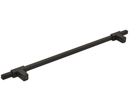 Amerock Cabinet Pull Matte Black/Matte Black 10-1/16 inch (256 mm) Center to Center Urbanite 1 Pack Drawer Pull Drawer Handle Cabinet Hardware