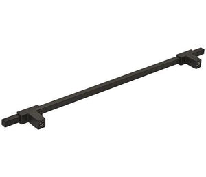 Amerock Cabinet Pull Matte Black/Matte Black 10-1/16 inch (256 mm) Center to Center Urbanite 1 Pack Drawer Pull Drawer Handle Cabinet Hardware