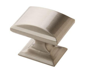 Amerock Cabinet Knob Satin Nickel 1-1/4 inch (32 mm) Length Candler 1 Pack Drawer Knob Cabinet Hardware