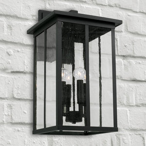 Capital Lighting 943843BK Barrett 4 Light Outdoor Wall Lantern Black