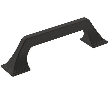 Amerock Cabinet Pull Matte Black 3-3/4 inch (96 mm) Center-to-Center Exceed 1 Pack Drawer Pull Cabinet Handle Cabinet Hardware