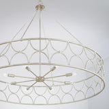 Capital Lighting 443381WW Ricci 8 Light Chandelier Winter White