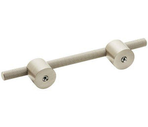 Amerock Cabinet Pull Silver Champagne 3-3/4 inch (96 mm) Center to Center Transcendent 1 Pack Drawer Pull Drawer Handle Cabinet Hardware