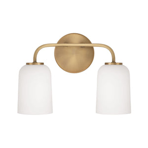 Capital Lighting 148821AD-542 Lawson 2 Light Vanity Aged Brass