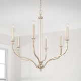 Capital Lighting 444861BS Breigh 6 Light Chandelier Brushed Champagne