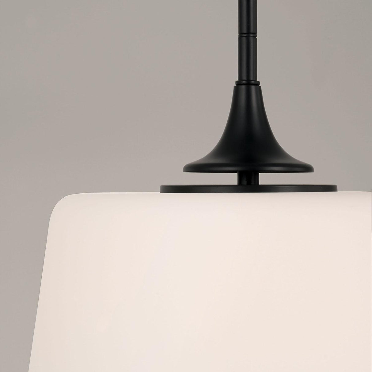 Capital Lighting 248911MB Presley 1 Light Dual Mount Semi-Flush/Pendant Matte Black