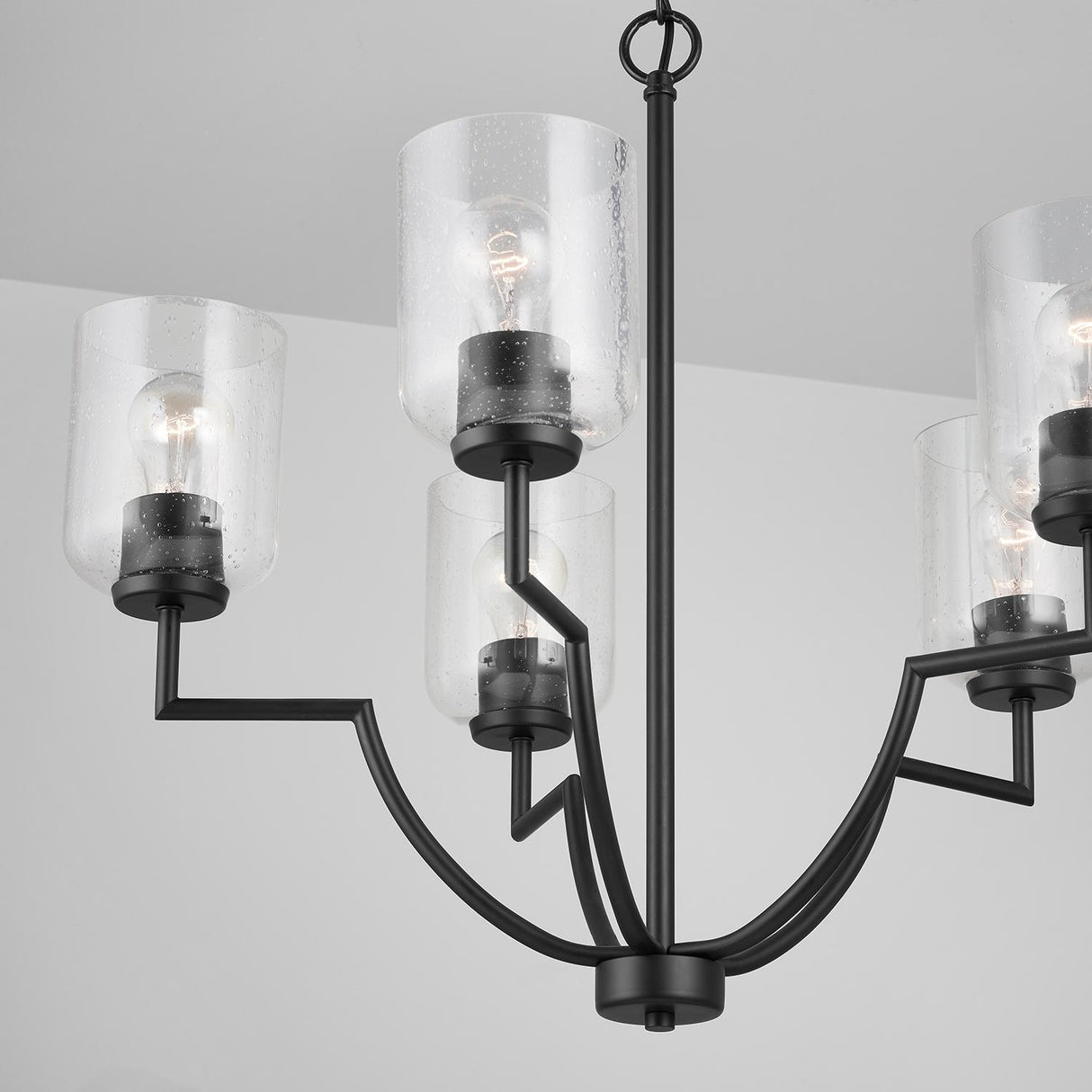 Capital Lighting 439351MB-500 Carter 5 Light Chandelier Matte Black