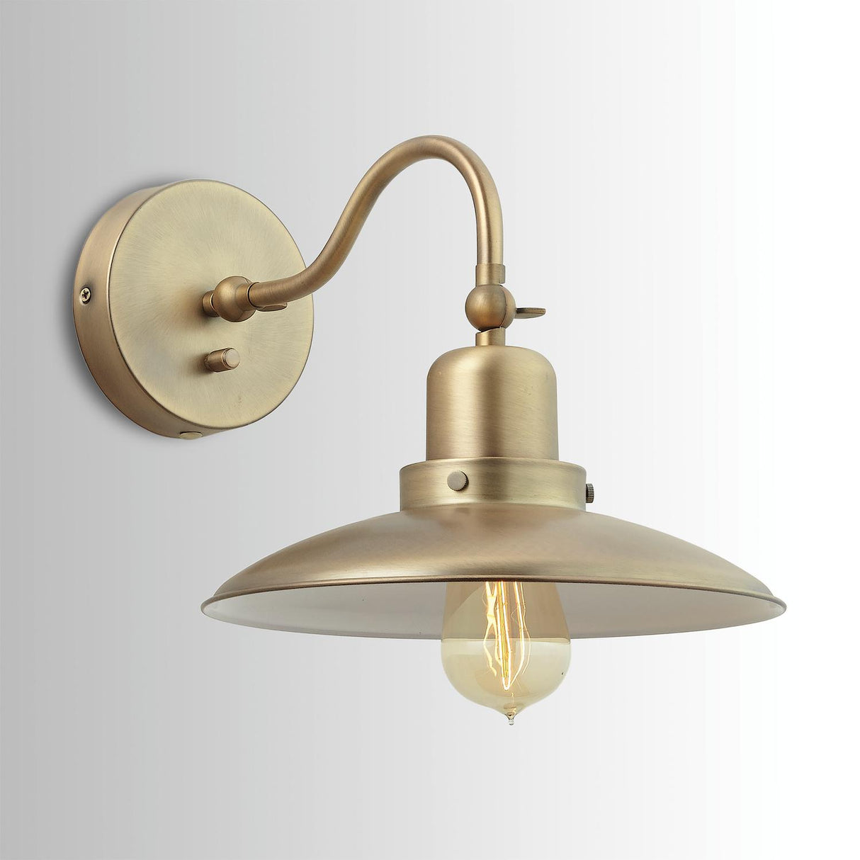 Capital Lighting 634811AD Dewitt 1 Light Sconce Aged Brass