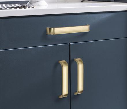Amerock Cabinet Pull Golden Champagne 7-9/16 inch (192 mm) Center to Center Concentric 1 Pack Drawer Pull Drawer Handle Cabinet Hardware