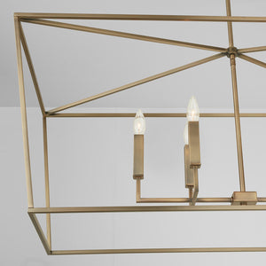 Capital Lighting 837661AD Thea 6 Light Island Aged Brass