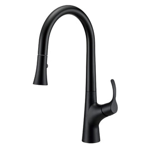 Gerber D454422BS Satin Black Antioch Single Handle Pull-down Kitchen Faucet