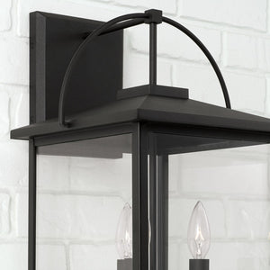 Capital Lighting 948031BK Bryson 3 Light Outdoor Wall Lantern Black