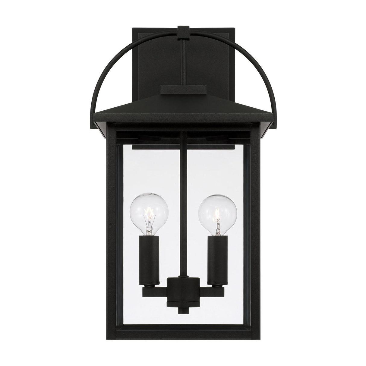 Capital Lighting 948021BK Bryson 2 Light Outdoor Wall Lantern Black