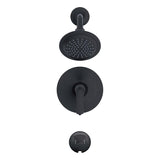 Gerber D502034BSTC Satin Black Lemora Tub & Shower Trim Kit, Diverter On Valve, 2.0GPM