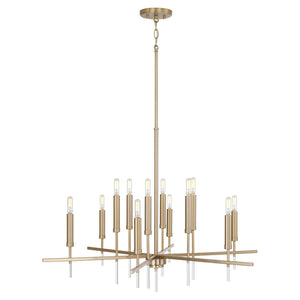 Capital Lighting 449301MA Elora 12 Light Chandelier Matte Brass