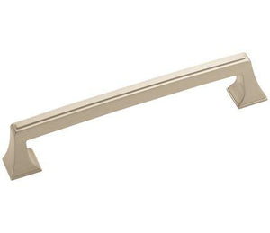 Amerock Cabinet Pull Satin Nickel 6-5/16 inch (160 mm) Center to Center Mulholland 1 Pack Drawer Pull Drawer Handle Cabinet Hardware