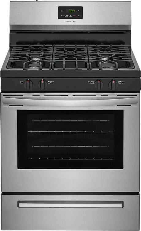 Frigidaire FCRG3051AS 30" Gas Freestanding Range Manual Clean Continuous Grates