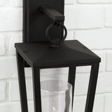 Capital Lighting 948112BK Elliott 1 Light Outdoor Wall Lantern Black